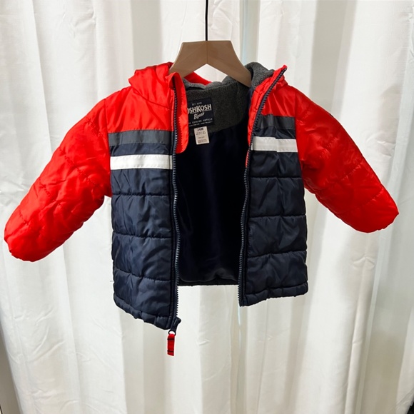 OshKosh B’Gosh Toddler Puffer Hooded Jacket - 24m - Picture 3 of 10